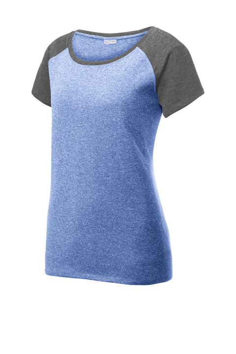 Sport-Tek ® Women's Heather-On-Heather Contender ™ Scoop Neck Tee. LST362