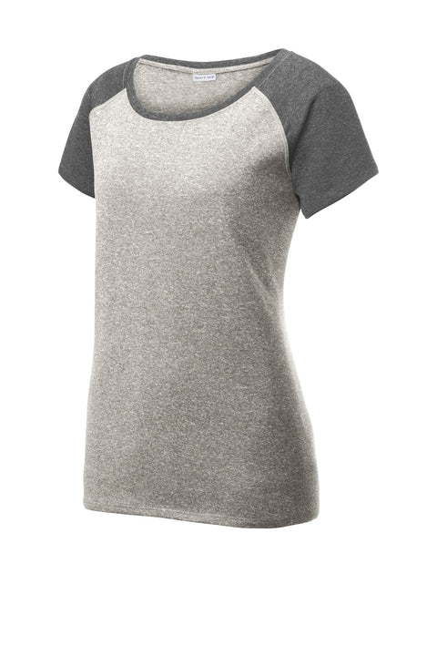 Sport-Tek ® Women's Heather-On-Heather Contender ™ Scoop Neck Tee. LST362