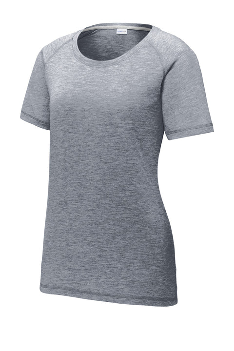Sport-Tek ® Women's PosiCharge ® Tri-Blend Wicking Scoop Neck Raglan Tee. LST400