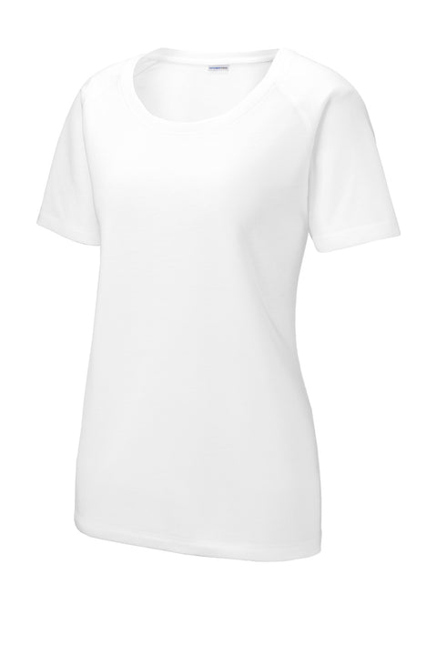 Sport-Tek ® Women's PosiCharge ® Tri-Blend Wicking Scoop Neck Raglan Tee. LST400