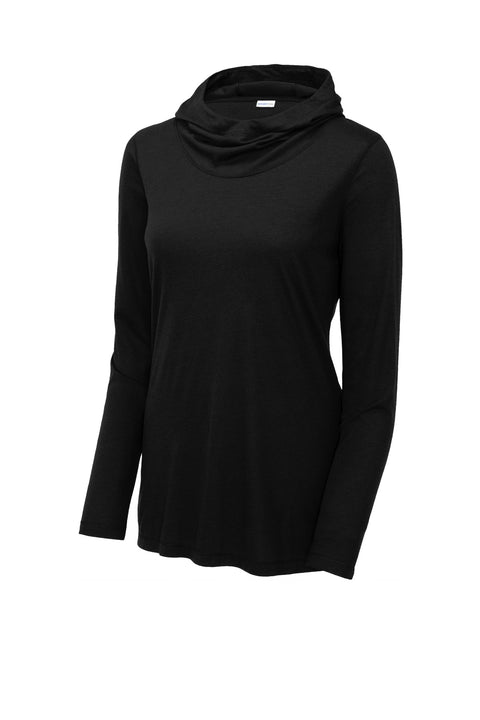 Sport-Tek® Women's PosiCharge ® Tri-Blend Wicking Long Sleeve Hoodie LST406