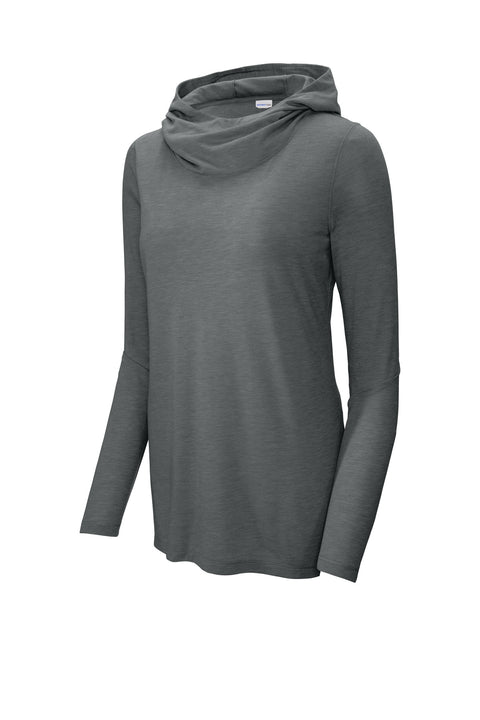 Sport-Tek® Women's PosiCharge ® Tri-Blend Wicking Long Sleeve Hoodie LST406