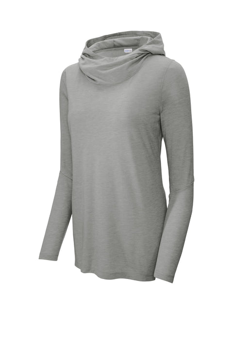Sport-Tek® Women's PosiCharge ® Tri-Blend Wicking Long Sleeve Hoodie LST406