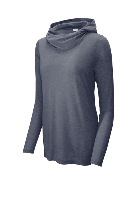 Sport-Tek® Women's PosiCharge ® Tri-Blend Wicking Long Sleeve Hoodie LST406