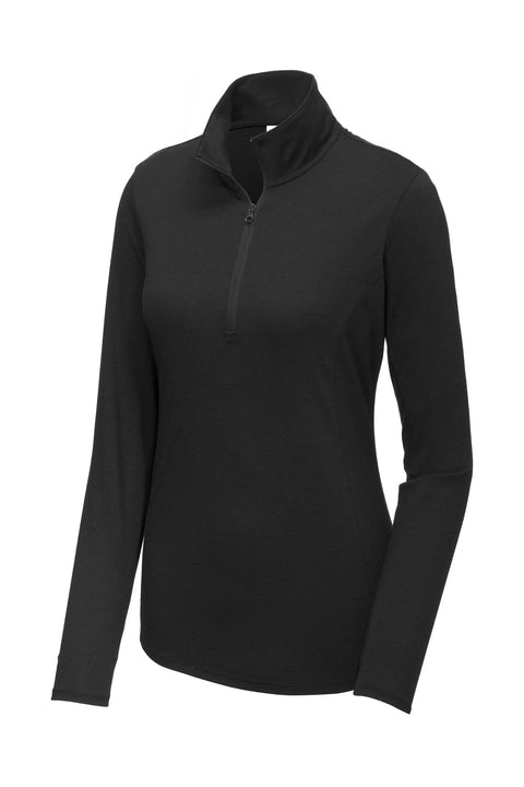 Sport-Tek ® Women's PosiCharge ® Tri-Blend Wicking 1/4-Zip Pullover. LST407