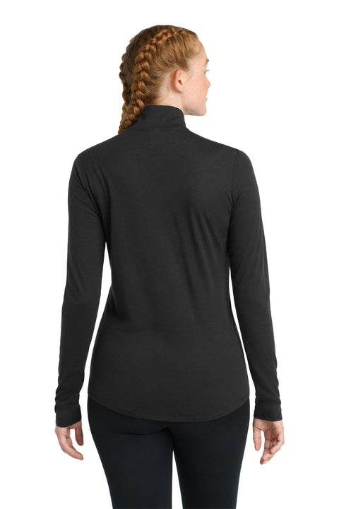 Sport-Tek ® Women's PosiCharge ® Tri-Blend Wicking 1/4-Zip Pullover. LST407