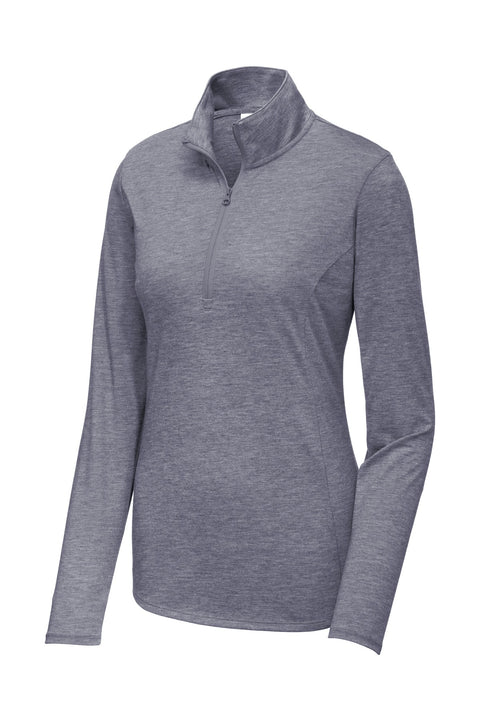 Sport-Tek ® Women's PosiCharge ® Tri-Blend Wicking 1/4-Zip Pullover. LST407
