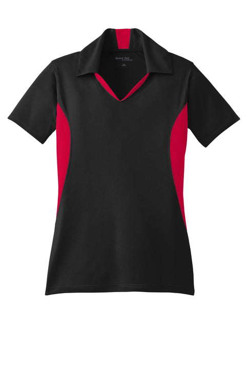Sport-Tek® Women's Side Blocked Micropique Sport-Wick® Polo. LST655