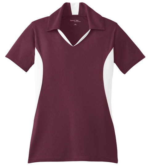 Sport-Tek® Women's Side Blocked Micropique Sport-Wick® Polo. LST655