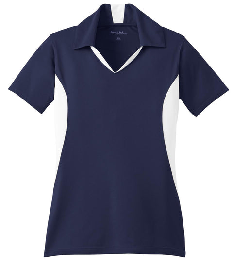 Sport-Tek® Women's Side Blocked Micropique Sport-Wick® Polo. LST655