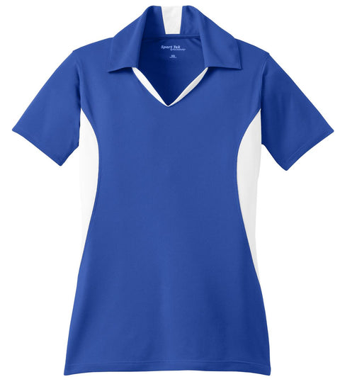 Sport-Tek® Women's Side Blocked Micropique Sport-Wick® Polo. LST655