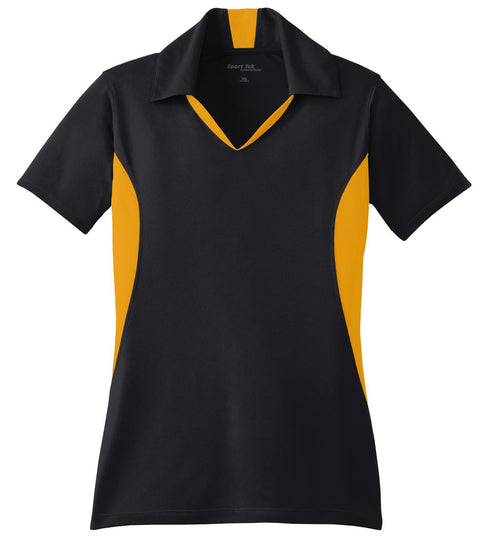 Sport-Tek® Women's Side Blocked Micropique Sport-Wick® Polo. LST655