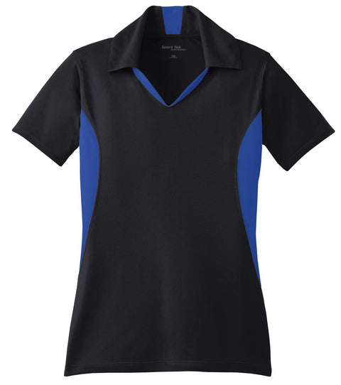 Sport-Tek® Women's Side Blocked Micropique Sport-Wick® Polo. LST655