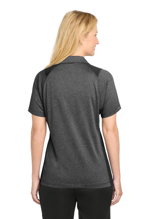 Sport-Tek® Women's Heather Colorblock Contender™ Polo. LST665
