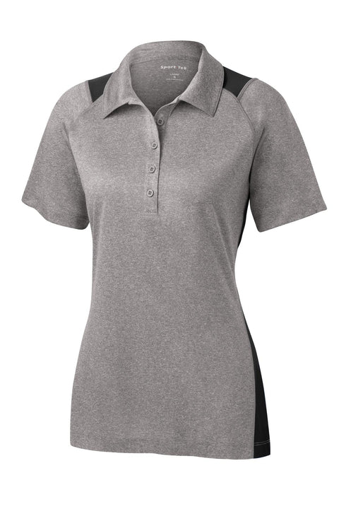 Sport-Tek® Women's Heather Colorblock Contender™ Polo. LST665