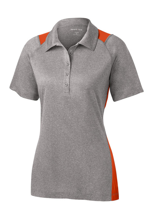 Sport-Tek® Women's Heather Colorblock Contender™ Polo. LST665