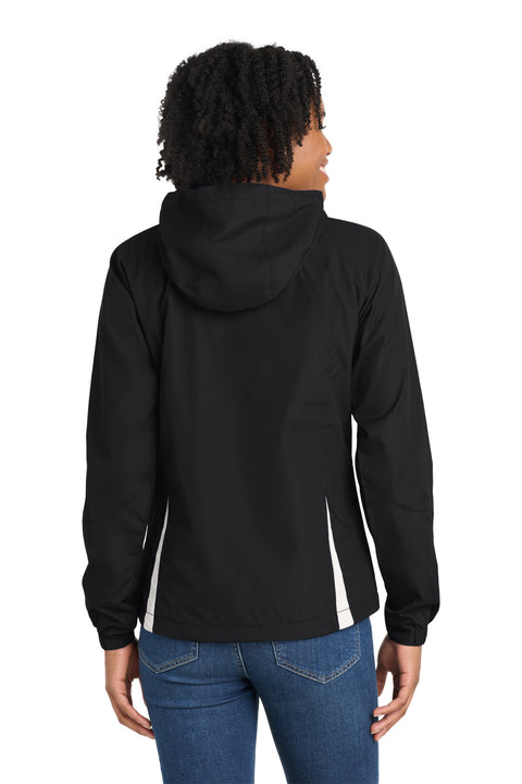 Sport-Tek® Women's Colorblock Hooded Raglan Jacket. LST76