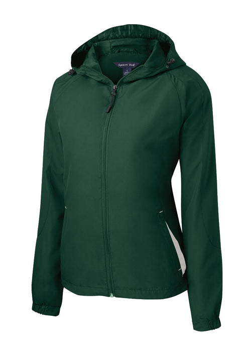 Sport-Tek® Women's Colorblock Hooded Raglan Jacket. LST76