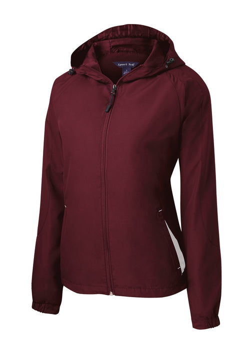 Sport-Tek® Women's Colorblock Hooded Raglan Jacket. LST76