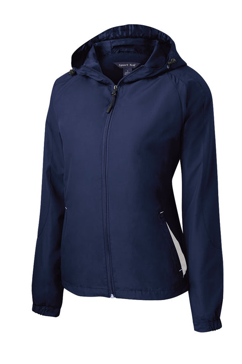 Sport-Tek® Women's Colorblock Hooded Raglan Jacket. LST76