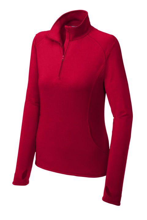 Sport-Tek® Women's Sport-Wick® Stretch 1/4-Zip Pullover. LST850