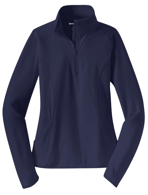Sport-Tek® Women's Sport-Wick® Stretch 1/4-Zip Pullover. LST850
