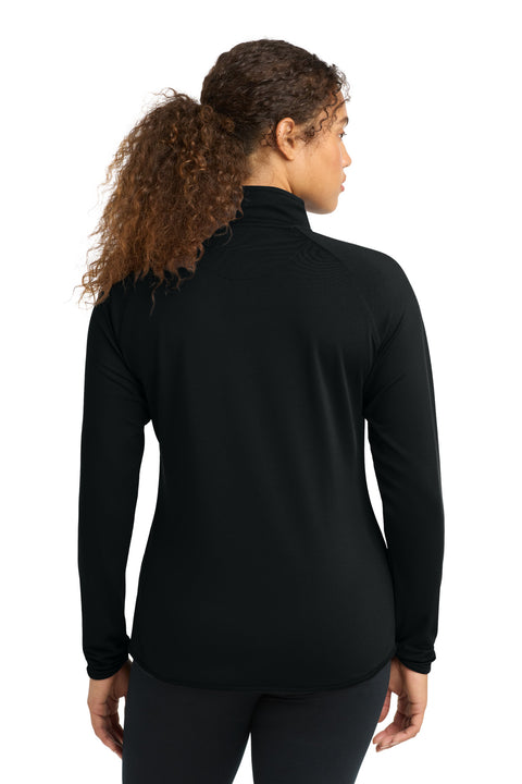 Sport-Tek® Women's Sport-Wick® Stretch 1/4-Zip Pullover. LST850