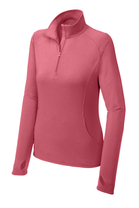 Sport-Tek® Women's Sport-Wick® Stretch 1/4-Zip Pullover. LST850