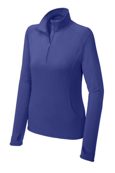 Sport-Tek® Women's Sport-Wick® Stretch 1/4-Zip Pullover. LST850