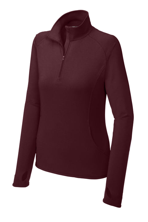 Sport-Tek® Women's Sport-Wick® Stretch 1/4-Zip Pullover. LST850
