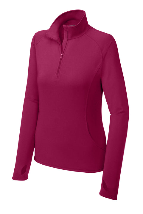 Sport-Tek® Women's Sport-Wick® Stretch 1/4-Zip Pullover. LST850