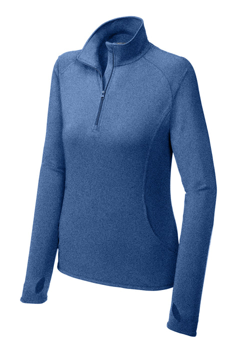 Sport-Tek® Women's Sport-Wick® Stretch 1/4-Zip Pullover. LST850