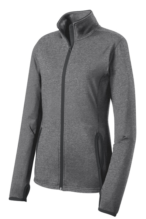 Sport-Tek® Women's Sport-Wick® Stretch Contrast Full-Zip Jacket.  LST853