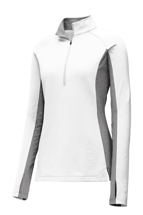 Sport-Tek® Women's Sport-Wick® Stretch Contrast 1/4-Zip Pullover. LST854