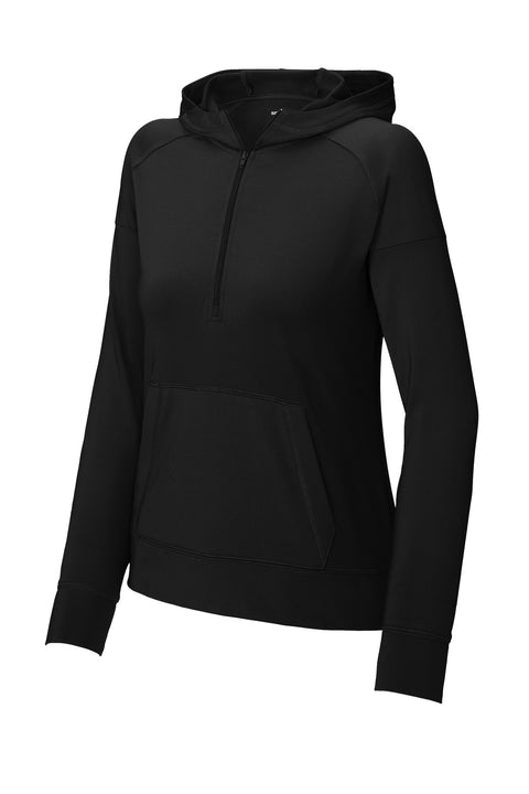 Sport-Tek® Women's Sport-Wick® Stretch 1/2-Zip Hoodie LST856