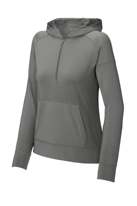 Sport-Tek® Women's Sport-Wick® Stretch 1/2-Zip Hoodie LST856