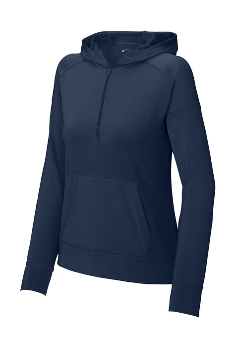 Sport-Tek® Women's Sport-Wick® Stretch 1/2-Zip Hoodie LST856