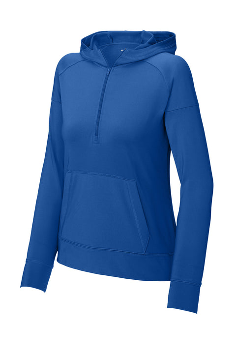 Sport-Tek® Women's Sport-Wick® Stretch 1/2-Zip Hoodie LST856