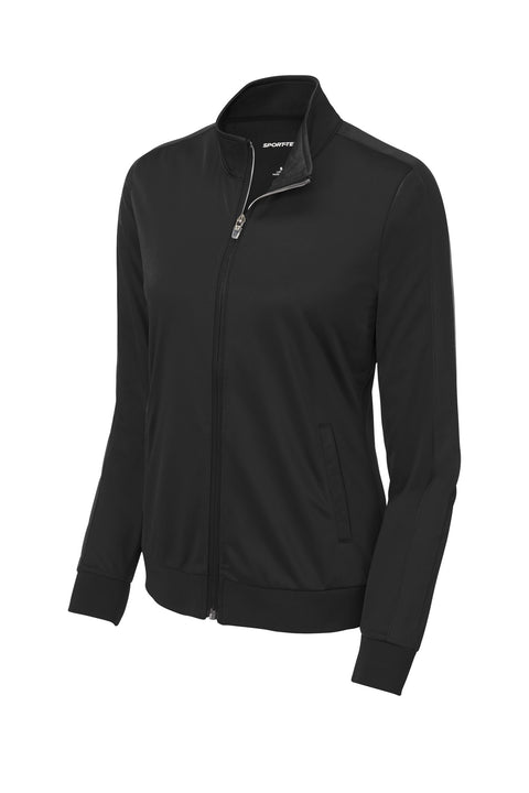 Sport-Tek ® Ladies Tricot Sleeve Stripe Track Jacket. LST94