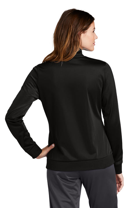 Sport-Tek ® Ladies Tricot Sleeve Stripe Track Jacket. LST94