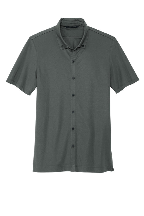 Mercer+Mettle® Stretch Pique Full-Button Polo MM1006