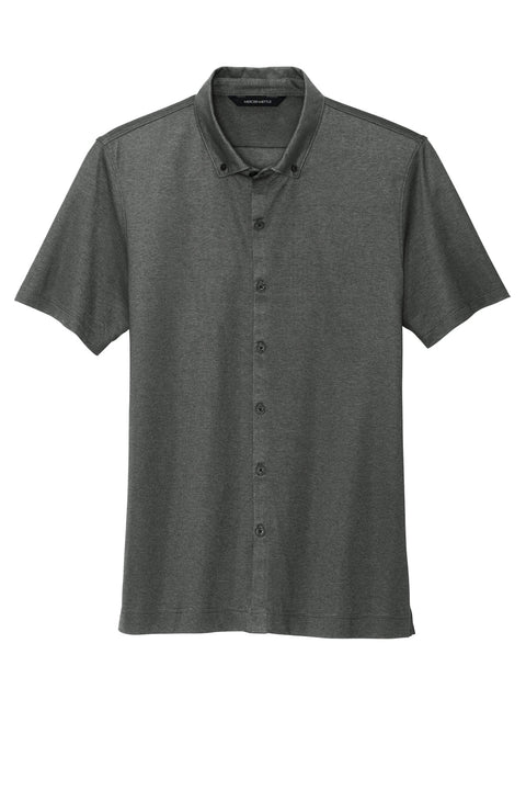 Mercer+Mettle® Stretch Pique Full-Button Polo MM1006