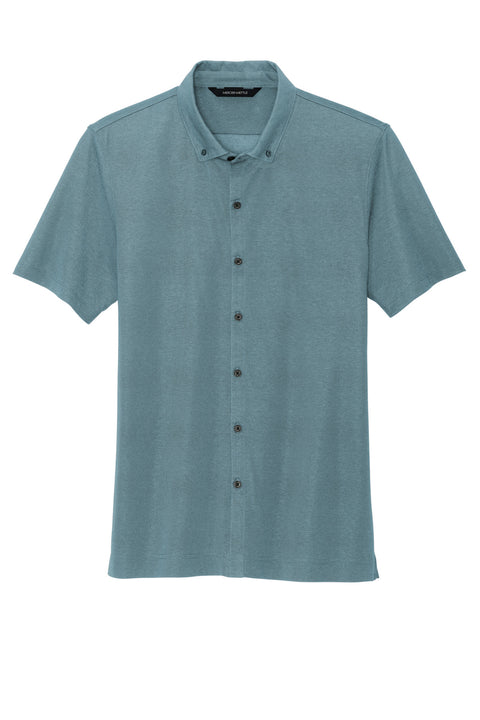Mercer+Mettle® Stretch Pique Full-Button Polo MM1006