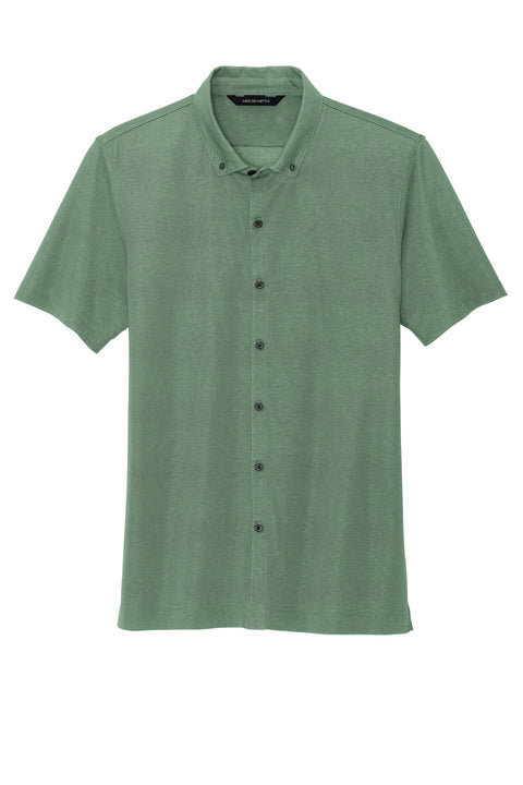 Mercer+Mettle® Stretch Pique Full-Button Polo MM1006