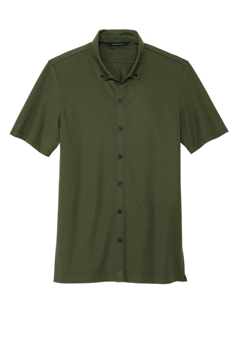 Mercer+Mettle® Stretch Pique Full-Button Polo MM1006