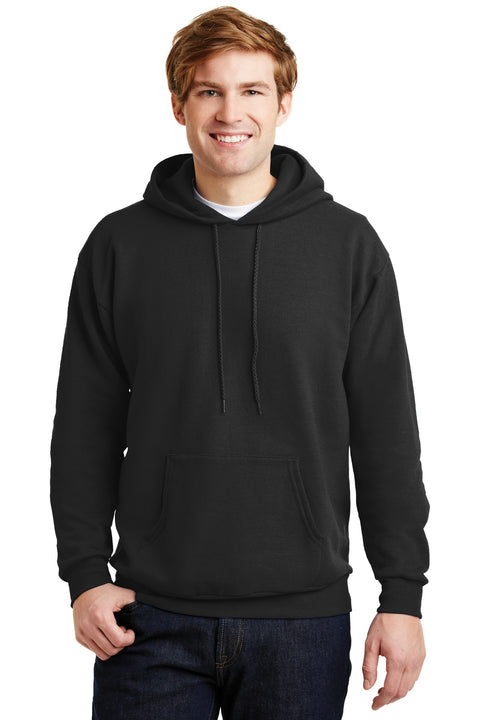 Hanes ®  EcoSmart ®   - Pullover Hooded Sweatshirt.  P170 - [Black]