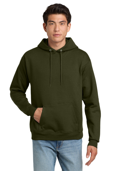 Hanes ®  EcoSmart ®   - Pullover Hooded Sweatshirt.  P170 - [Fatigue Green]