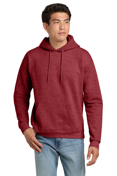 Hanes ®  EcoSmart ®   - Pullover Hooded Sweatshirt.  P170 - [Heather Red]