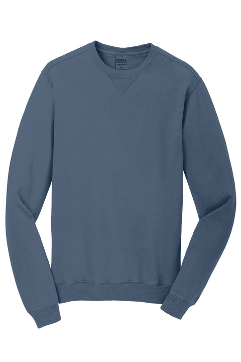 Port & Co™ Beach Wash® Garment-Dyed Crewneck Sweatshirt PC098