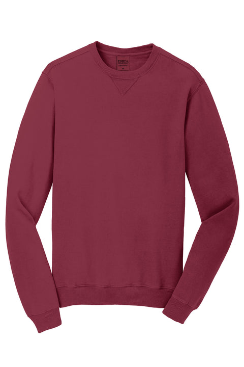 Port & Co™ Beach Wash® Garment-Dyed Crewneck Sweatshirt PC098